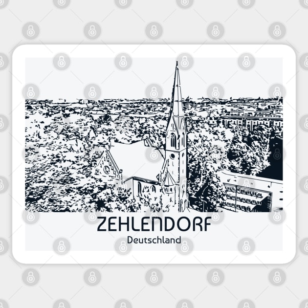 Zehlendorf - Deutschland Sticker by Lakeric